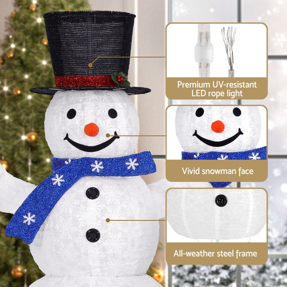 3 PCS LED Fairy Light Snowman Decorations