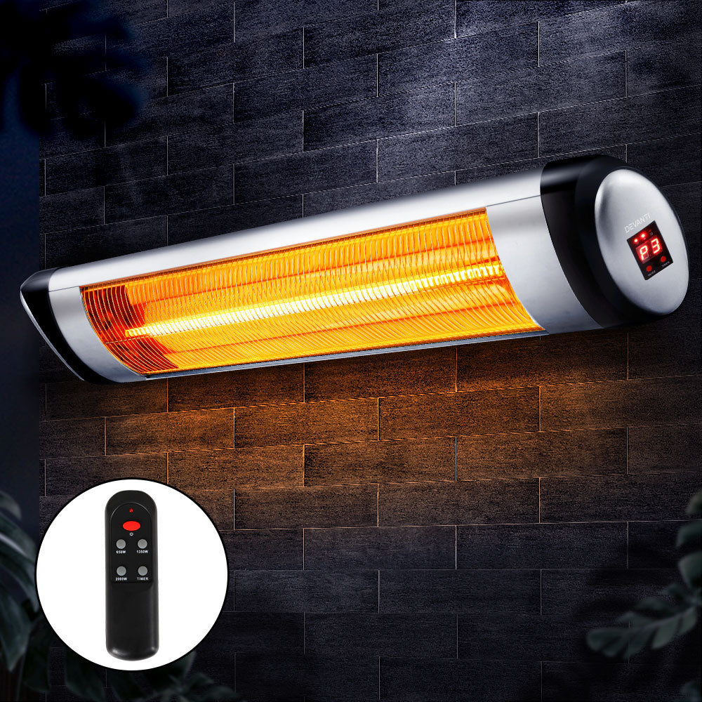 Electric Strip Heater Radiant Heaters 2000W - Remote Control