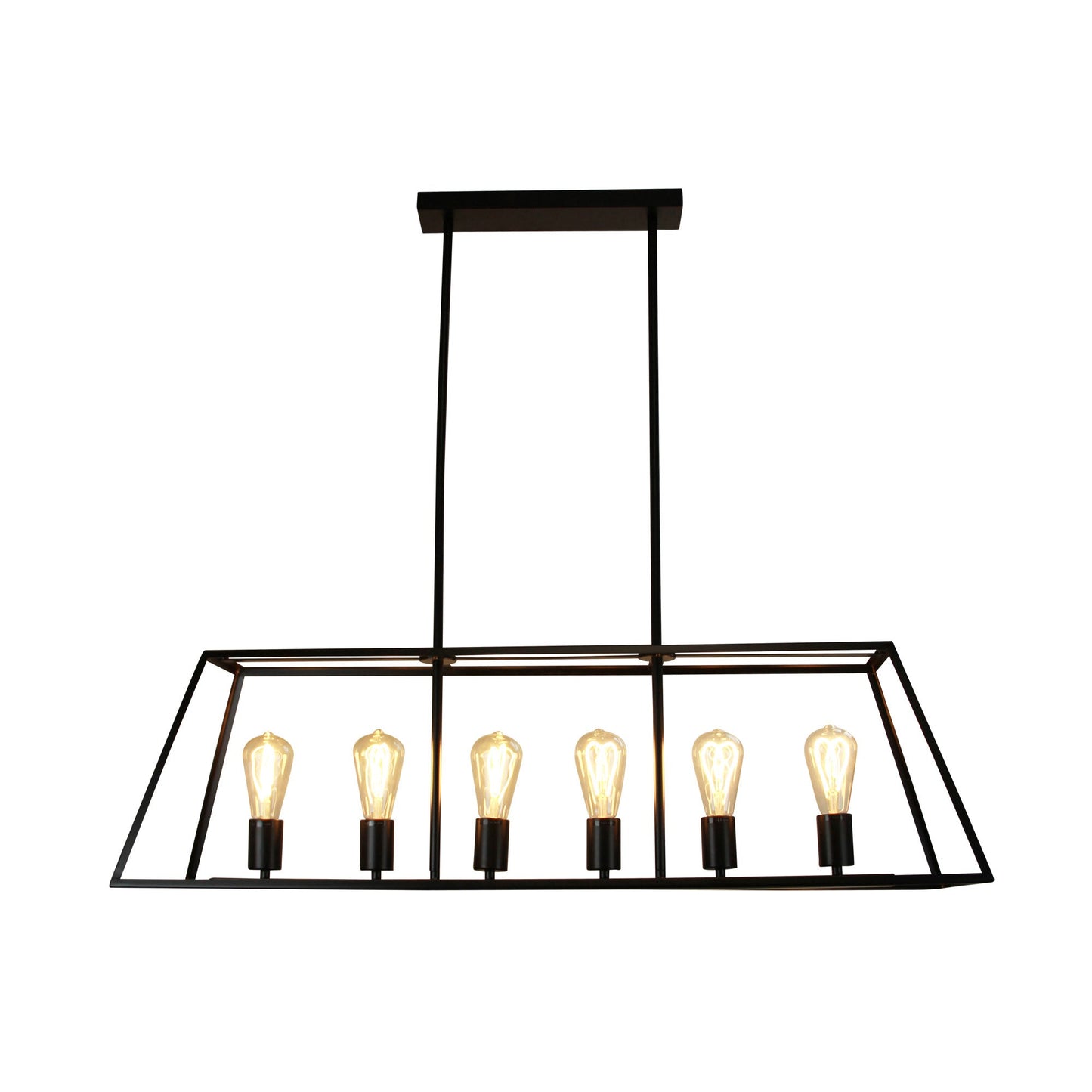 Southport 6 Light Pendant Black - SL66906BK-Island Pendant Lights-Oriel Lighting