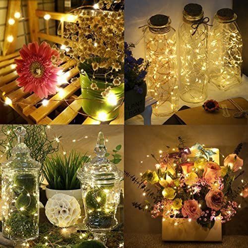 20M Solar Powered Outdoor Fairy Lights with 8 Lighting Modes