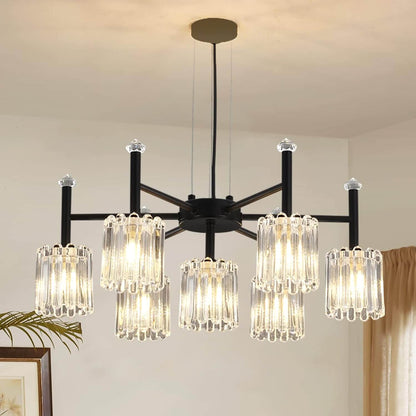 LATROBE Black 7 Light Farmhouse Vintage Chandelier