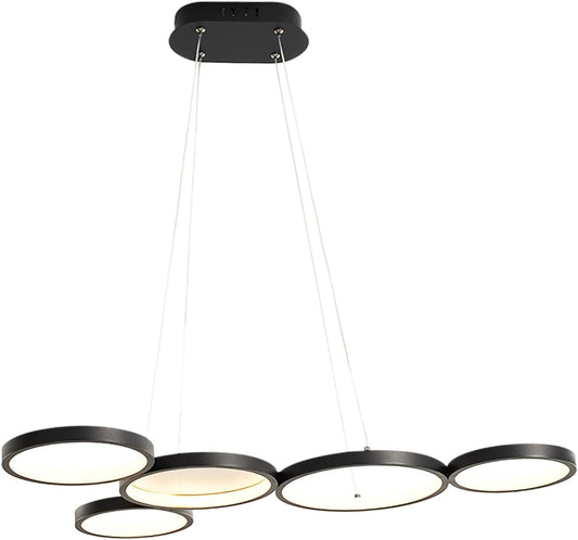 OLYMPIA 54W LED Black pendent Light with Remote Control