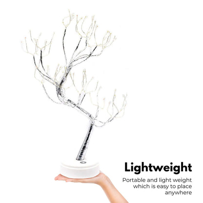 Bonsai Fairy Tree Lights Warm White Wood Desk Lamp