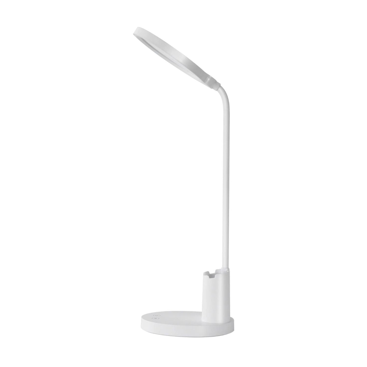 Desk Lamp With Pen And Phone Holder (White)