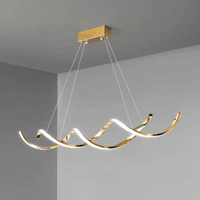 TIFFANY 120cm Titanium Gold LED Pendant Light