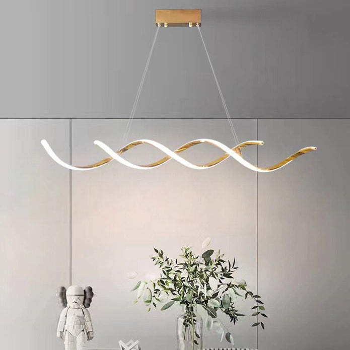 TIFFANY 120cm Titanium Gold LED Pendant Light