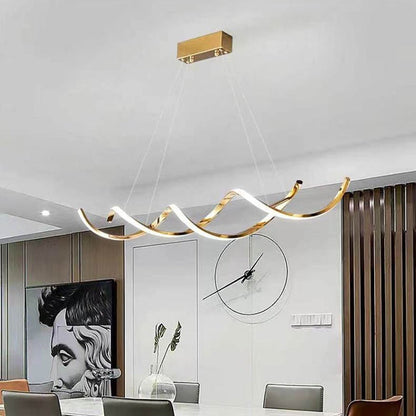 TIFFANY 120cm Titanium Gold LED Pendant Light