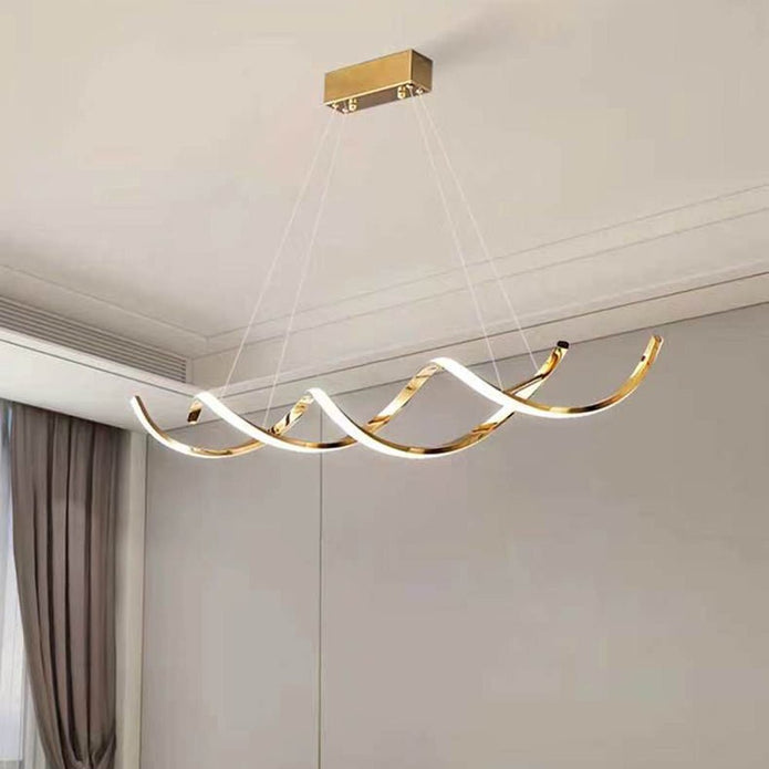 TIFFANY 120cm Titanium Gold LED Pendant Light