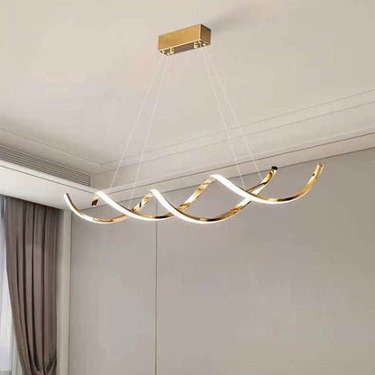 TIFFANY 120cm Titanium Gold LED Pendant Light