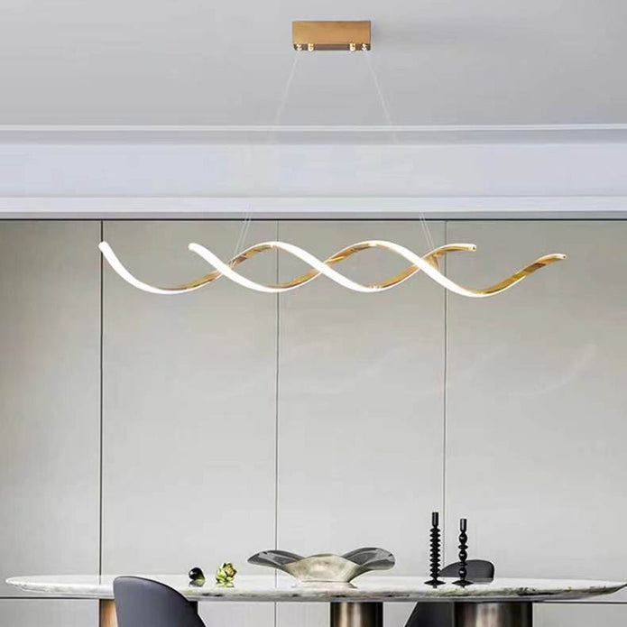 TIFFANY 120cm Titanium Gold LED Pendant Light