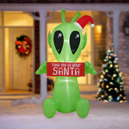 2.1M Christmas Alien Inflatable