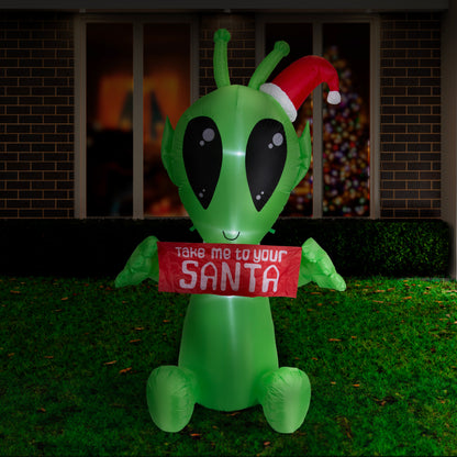 2.1M Christmas Alien Inflatable