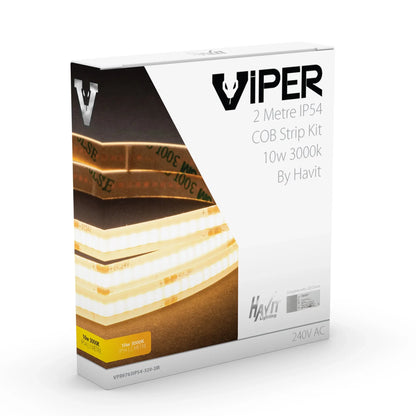 Viper COB LED Strip Kit 10w 2m 3000k Havit Lighting