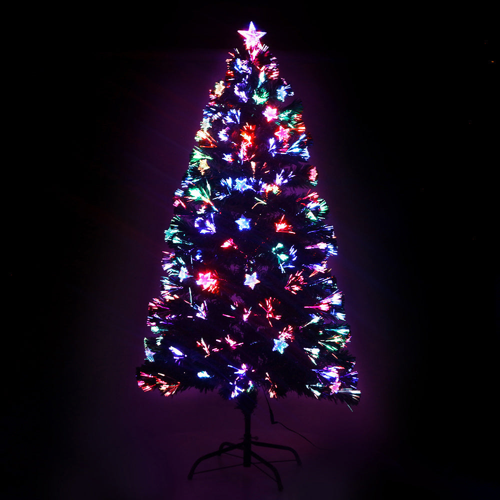 1.5M Optic Fibre LED Multi Colour Christmas Tree