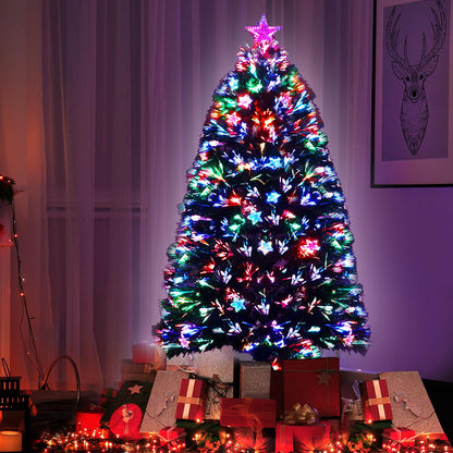 1.5M Optic Fibre LED Multi Colour Christmas Tree