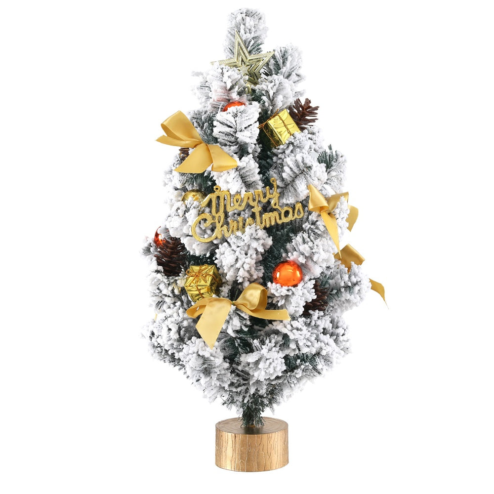 60CM Tabletop Snowy Christmas Tree