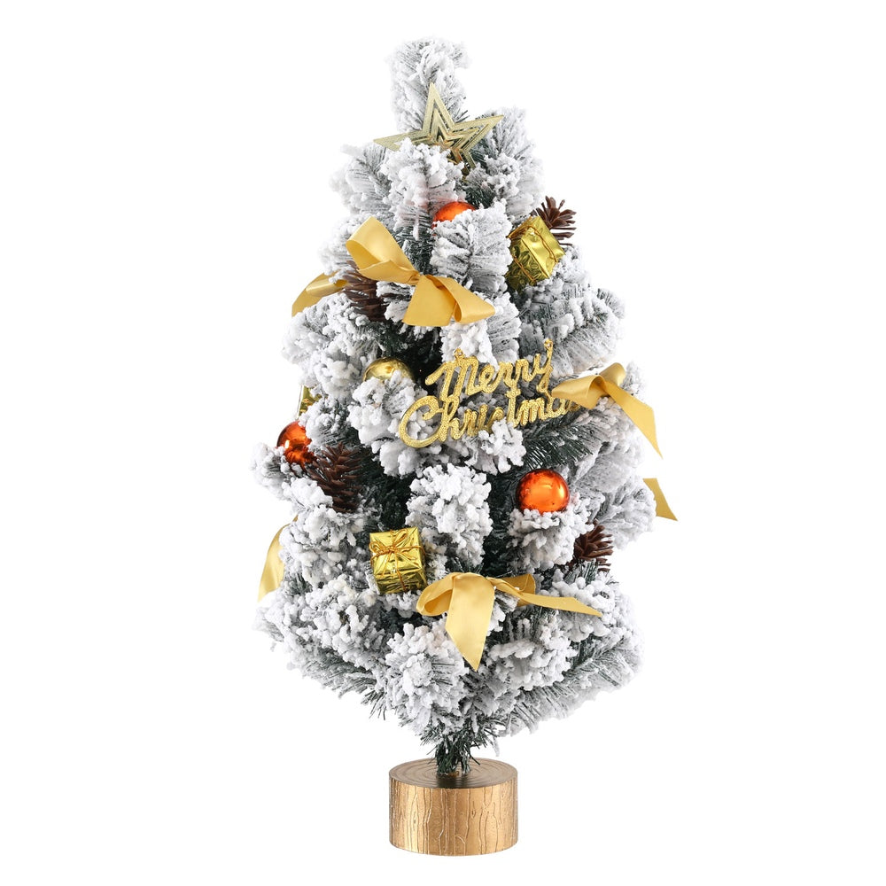 60CM Tabletop Snowy Christmas Tree