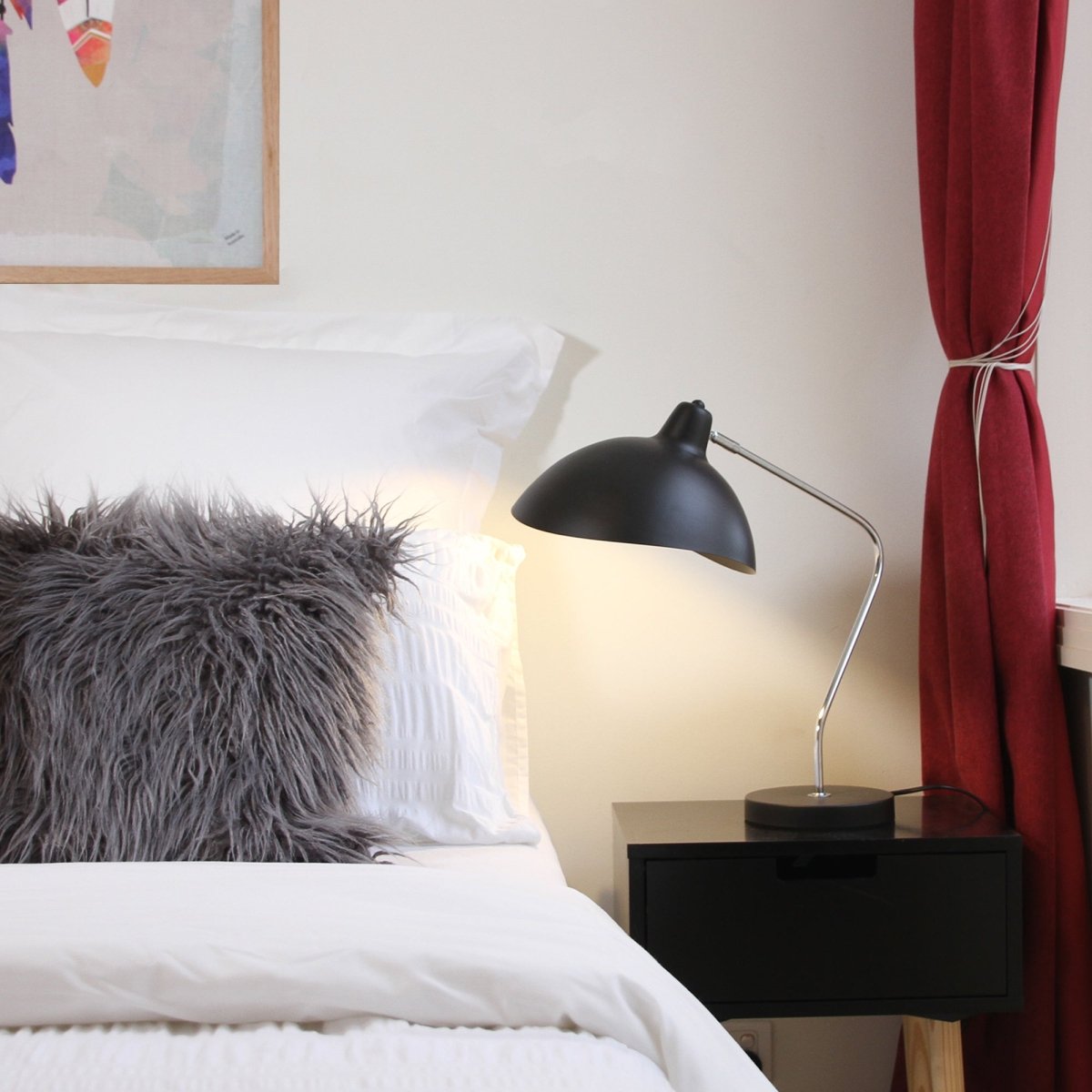 Abby Table Lamp - Black-Home & Garden > Lighting-Koala Lamps and Lighting