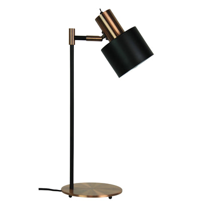 Ari Desk Lamp Black With Copper Head-TABLE AND FLOOR LAMPS-Oriel