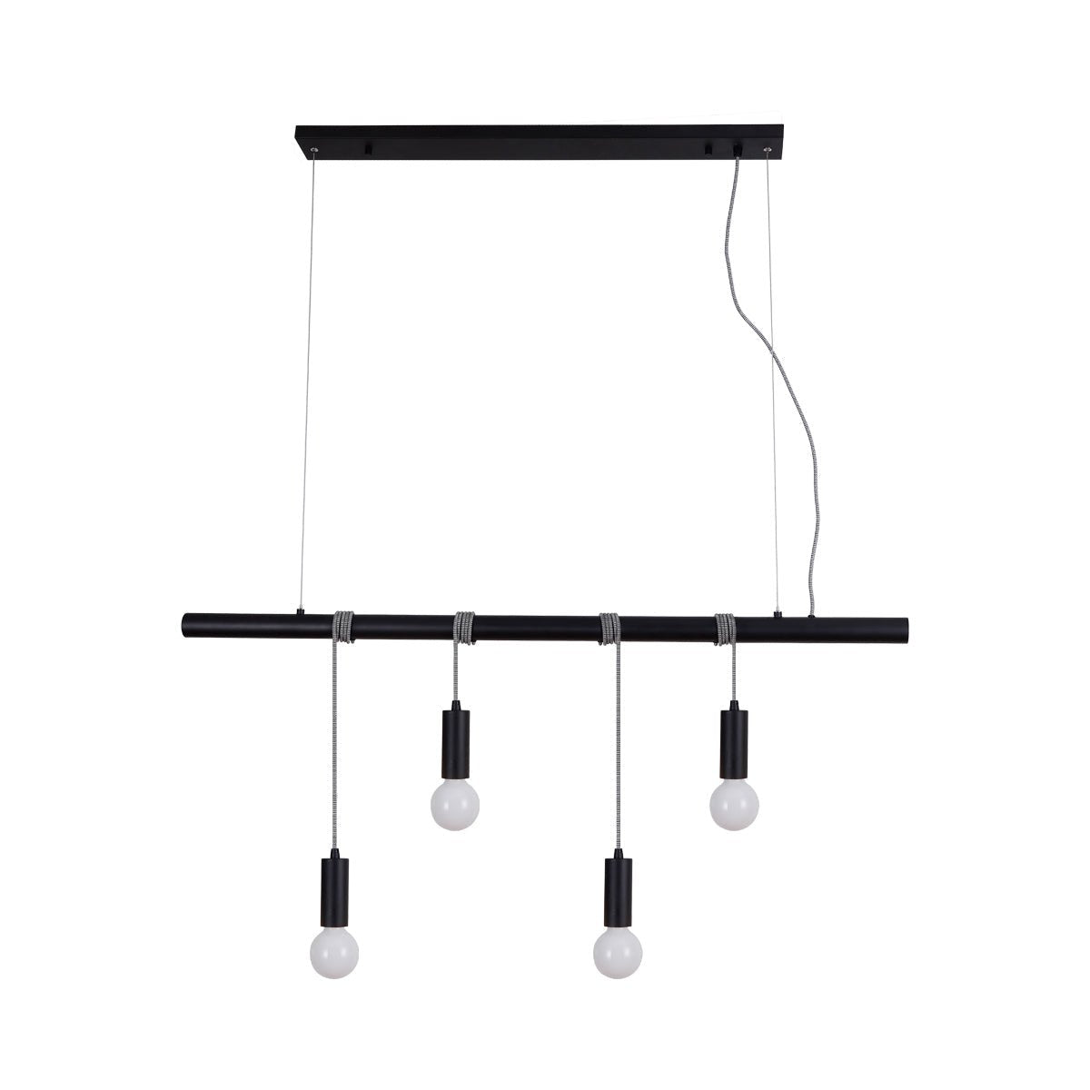 Bikkel 4 Lights Pendant Light - Black-Home & Garden > Lighting-Koala Lamps and Lighting