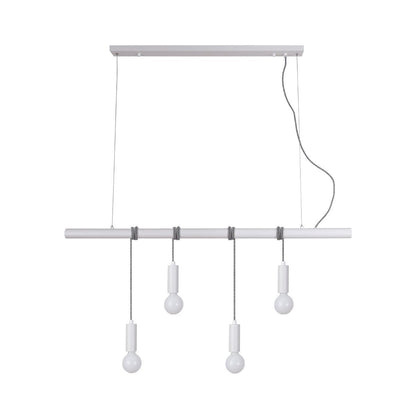 Bikkel 4 Lights Pendant Light - White - LL002PL071W-Island Pendant Lights-Lexi Lighting