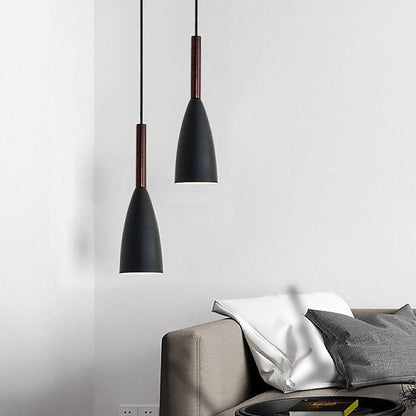 Black Pendant Lighting Kitchen Lamp Modern Pendant Light Bar Wood Ceiling Lights-Home & Garden > Lighting-Koala Lamps and Lighting