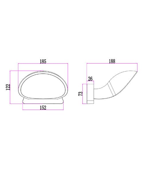 Bocina Exterior 10W LED Wall Light Dark Grey 3000K - BOCINA01-Exterior Wall Lights-CLA Lighting