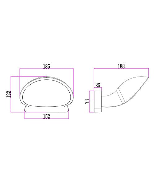 Bocina Exterior 10W LED Wall Light White 3000K - BOCINA02-Exterior Wall Lights-CLA Lighting