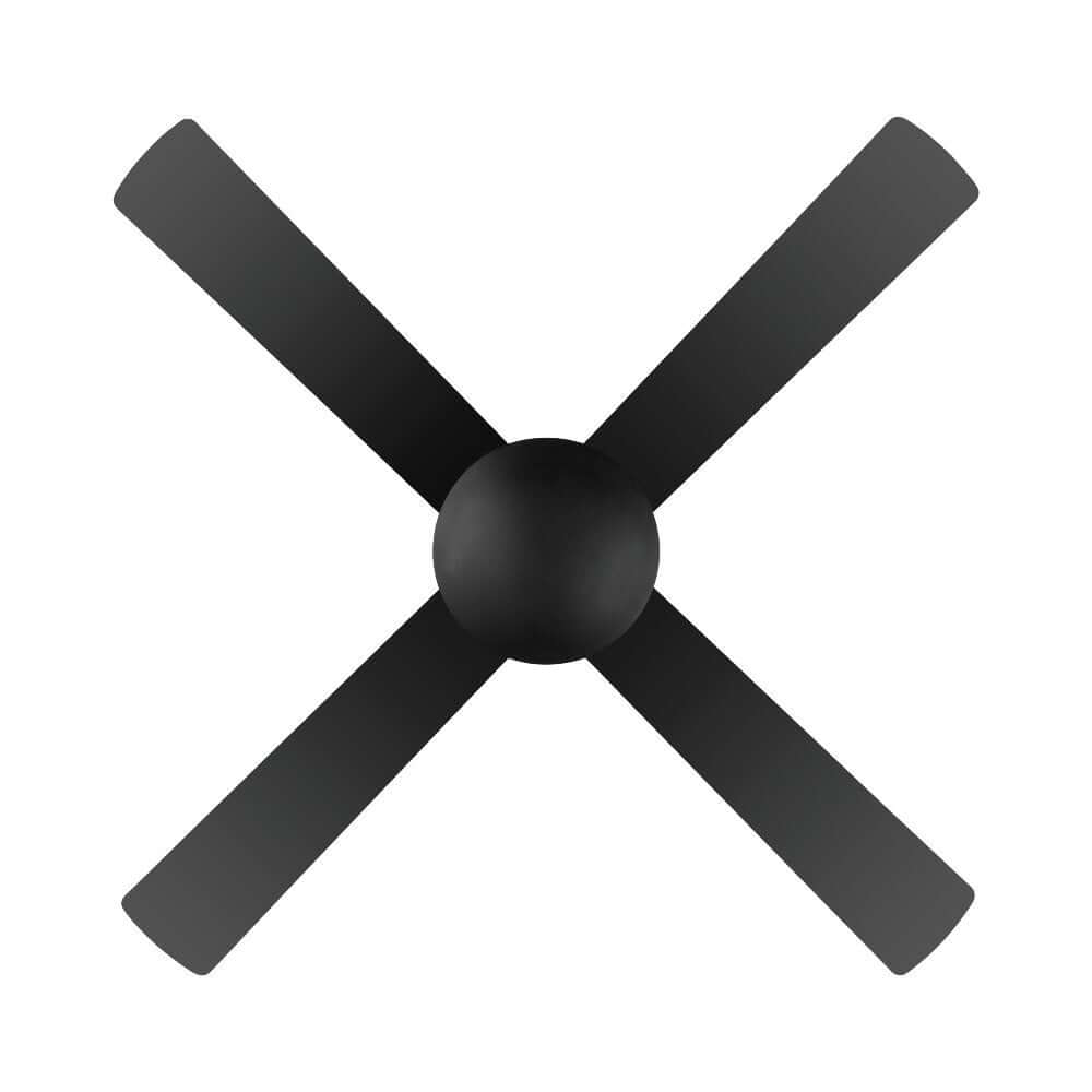 Bondi 52" AC ABS Ceiling Fan Black - 203625 Eglo, FANS, bondi-52-ac-abs-ceiling-fan-black-203625