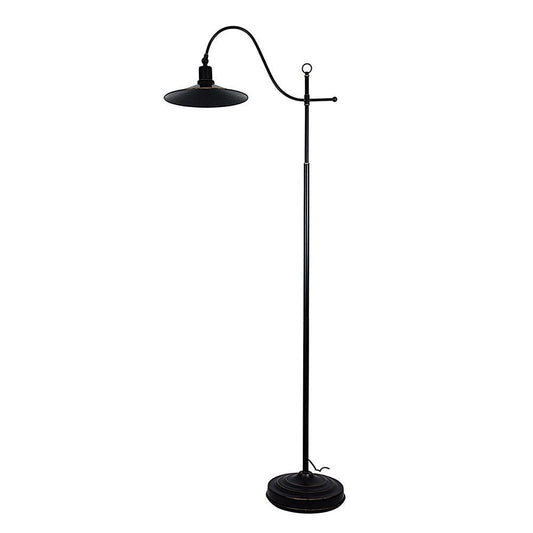 Boston 1 Light Floor Lamp Rubbed Bronze - SL98513RB-Floor Lamps-Oriel Lighting