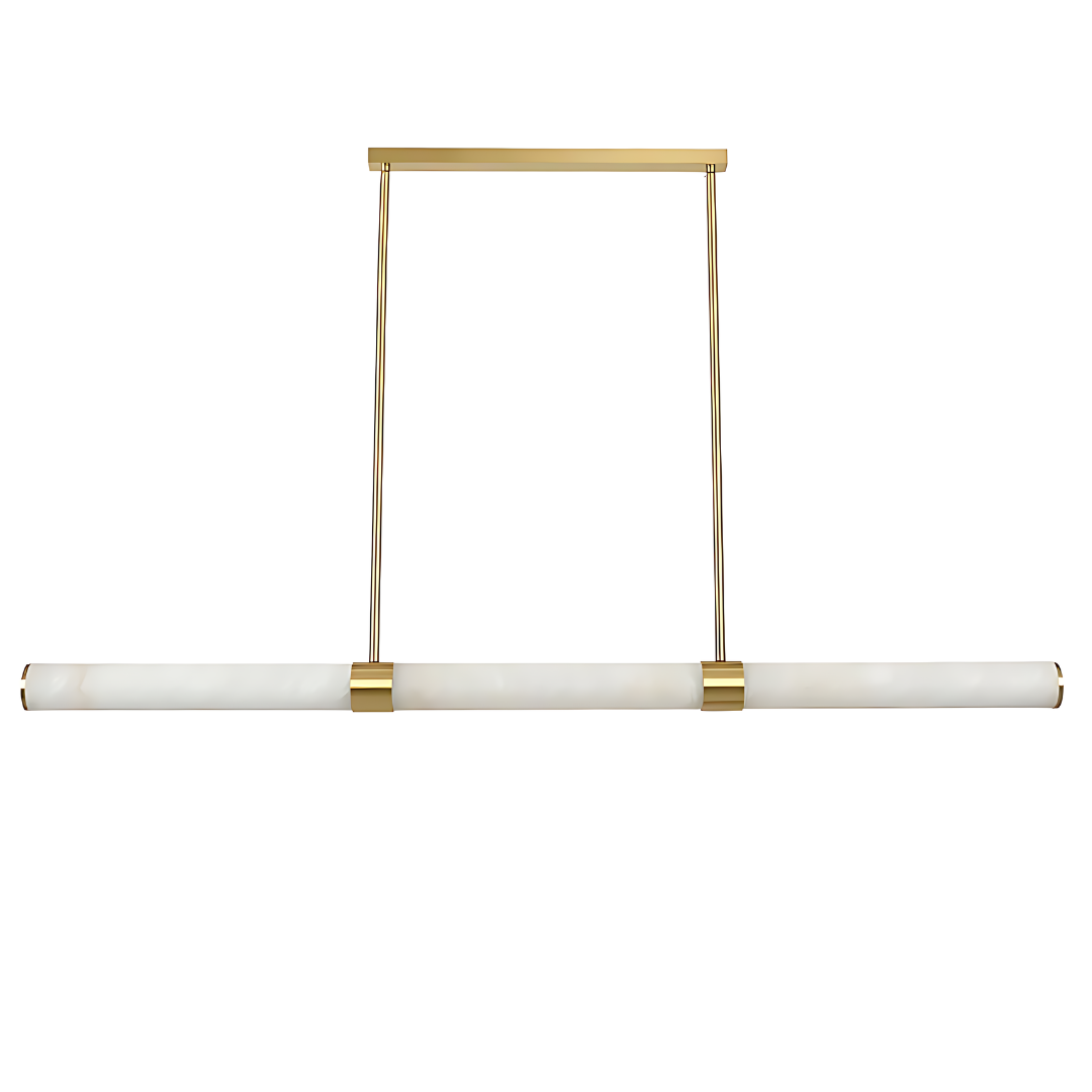 MADISON 1500 Spanish Marble Linear LED Pendant - Brass