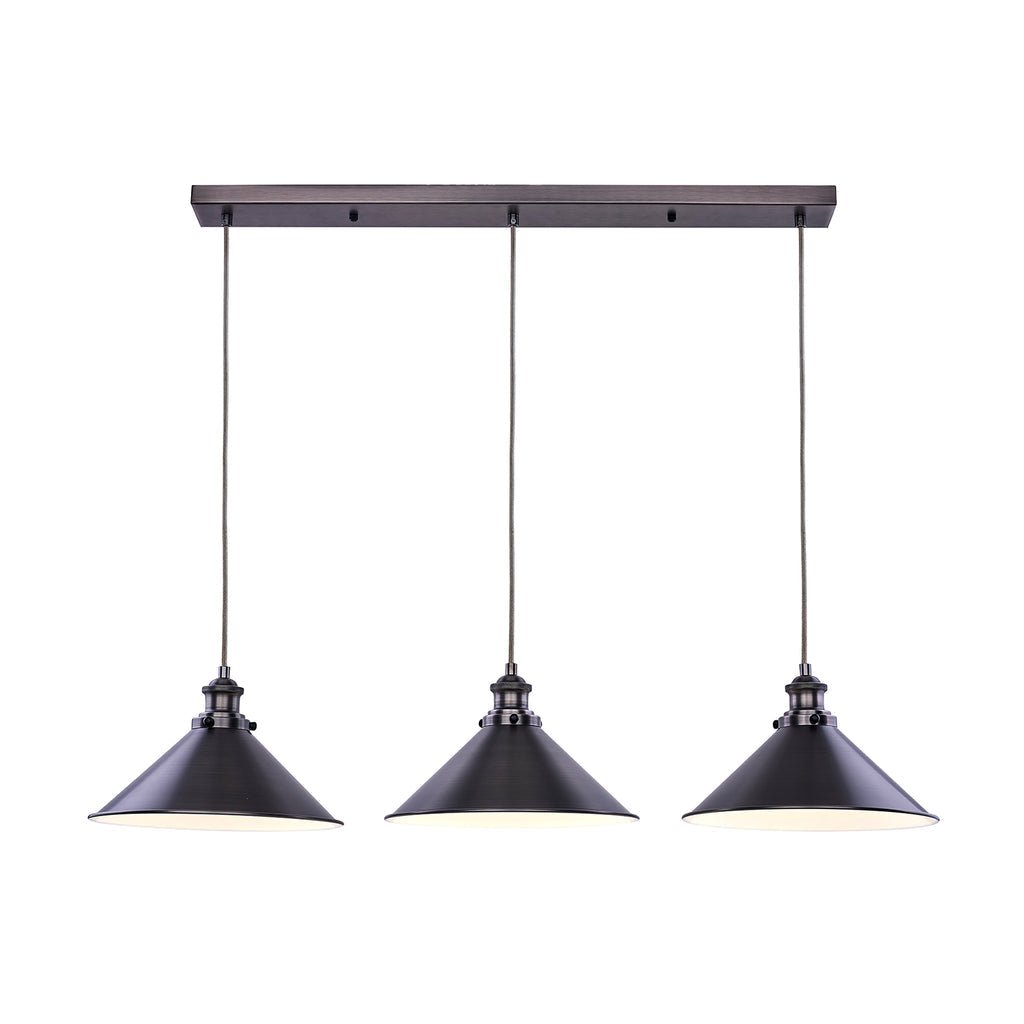 Brightyts 3 Light Island Pendant Pewter - LL002PL110-Island Pendant Lights-Lexi Lighting