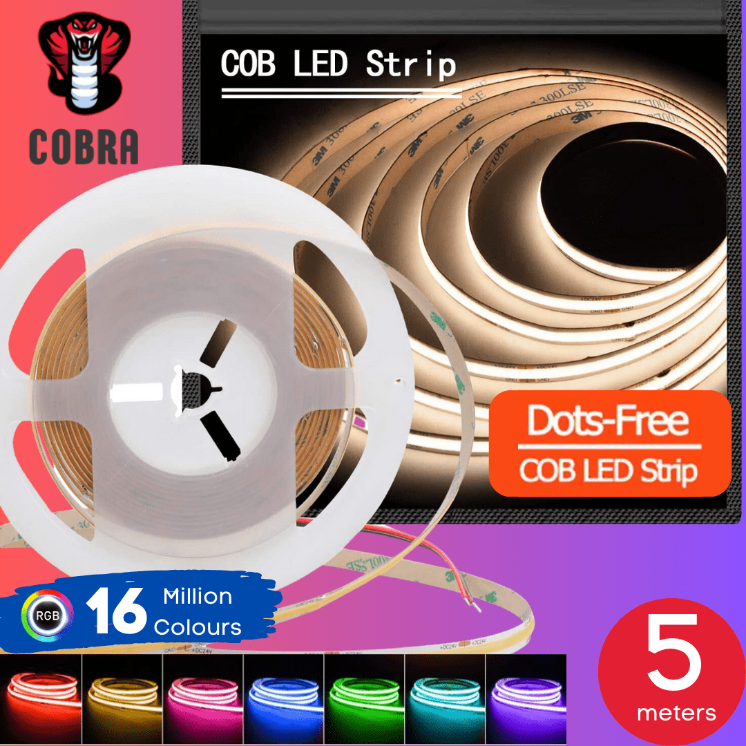 5 meter COBRA Pro Hue 75W Dotless LED Strip Kit - RGB