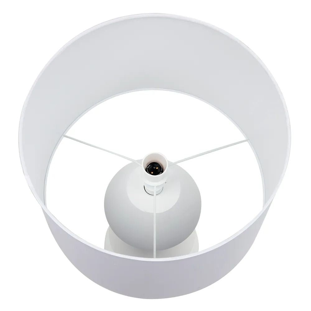 Cafe Lighting ABSTRACT - Minimalist White Table Lamp-TABLE LAMPS-Cafe Lighting and Living