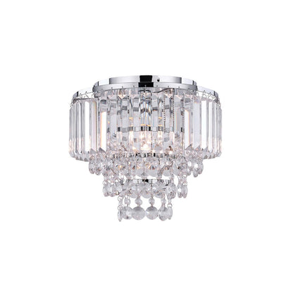 Caia 3 Light Crystal Pendant Chrome-Ceiling Crystals-Lexi Lighting