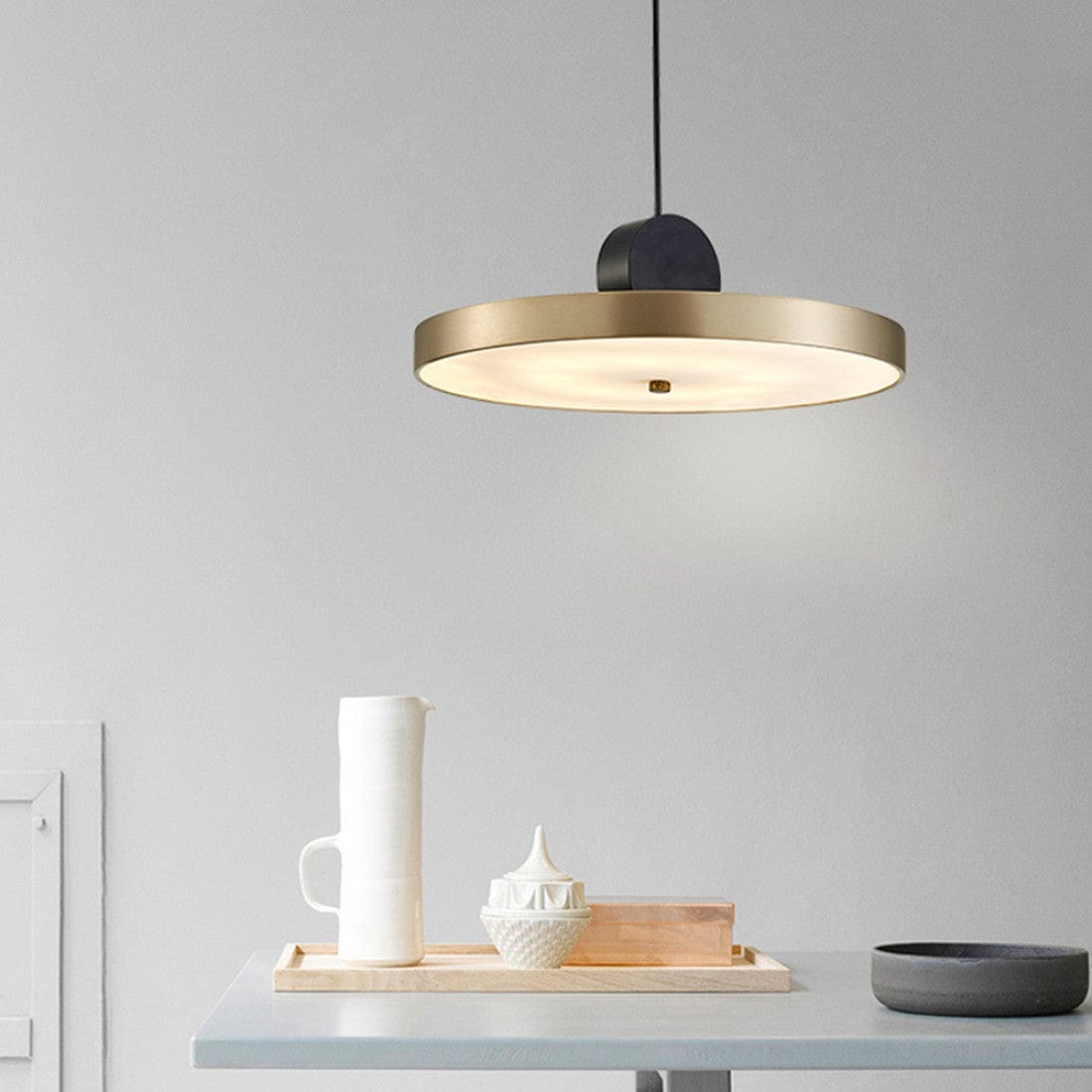 Carléa Suspended Brass 24W LED Pendant Light-Pendant Light-COPY