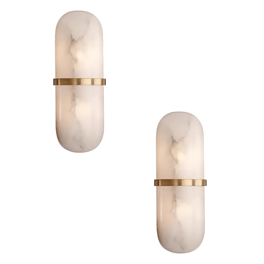 CASTELLO Brass Spanish Marble LED Wall Light