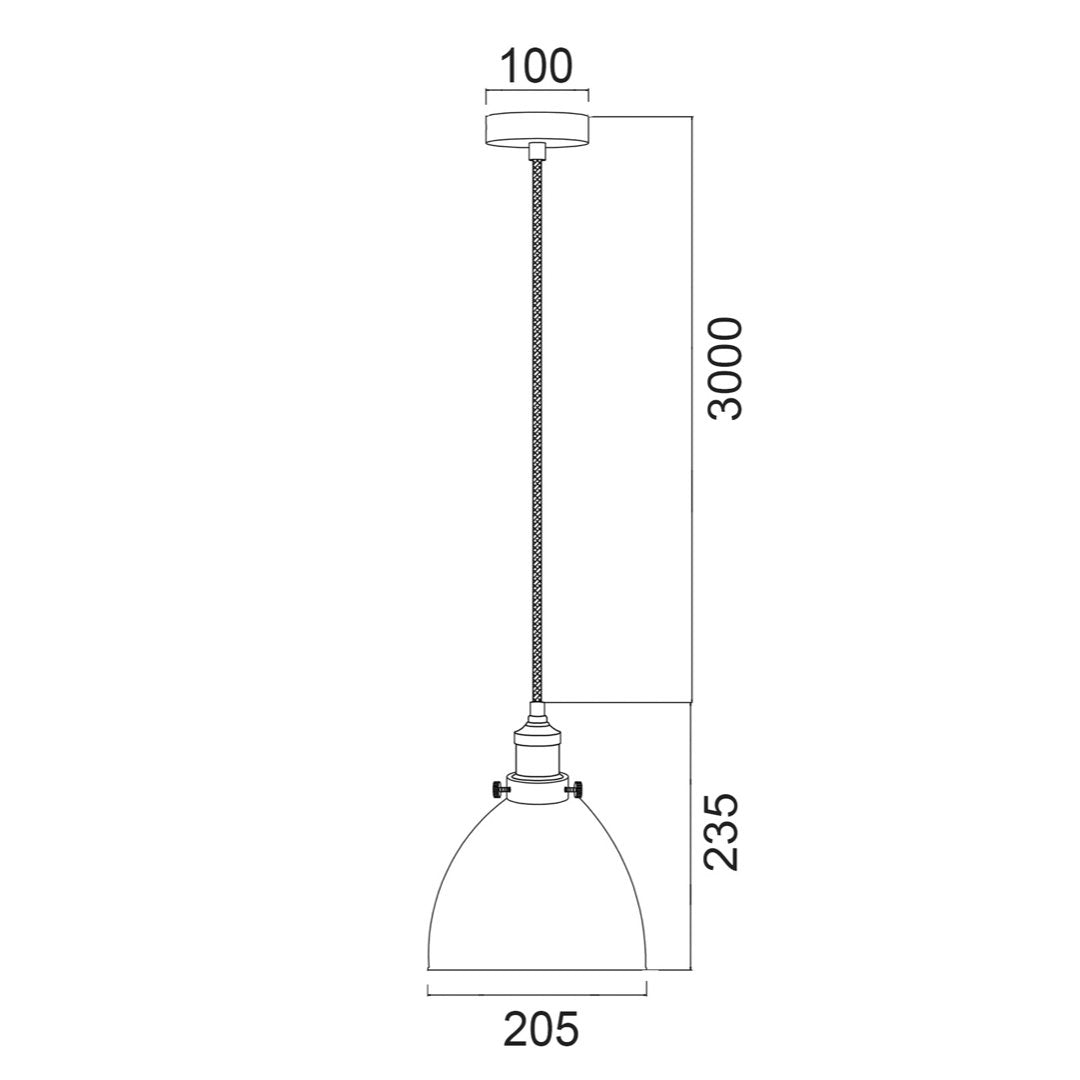 Cerema Ellipse White with Antique Brass & Black Highlight Pendant Lights-Pendant Light-CLA Lighting