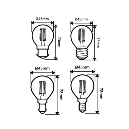 CLA GLOBE-G45 - 4W Fancy Round LED Frosted Globes IP20 Kopy, GLOBES, cla-globe-g45-4w-fancy-round-led-frosted-globes-ip20