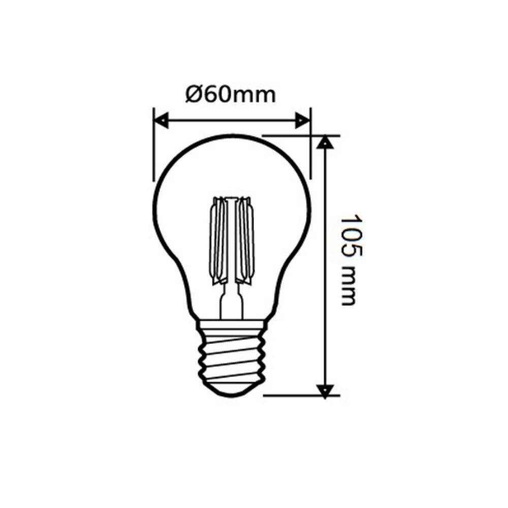 CLA GLS - 8W LED Dimmable GLS A60 Shape Filament Clear Glass Globe - B22/E27-GLOBES-CLA Lighting