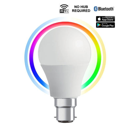 CLA SMART 10W LED Smart Dimmable RGB + Tricolour GLS - E27/B22-GLOBES-CLA Lighting