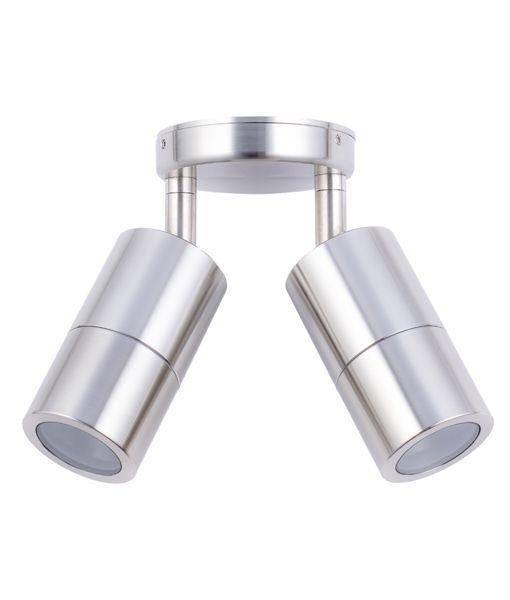 CLA PG2A - 2xGU10 Exterior Double Adjustable Wall Spot Light IP65-OUTDOOR-CLA Lighting