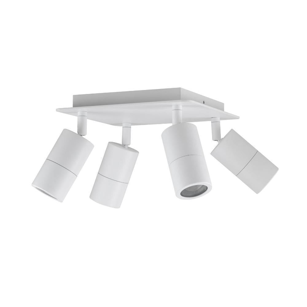 CLA PG4SQ - 4xGU10 4 Light Square Adjustable Spot Light IP44-Ceiling Light Fixtures-CLA Lighting