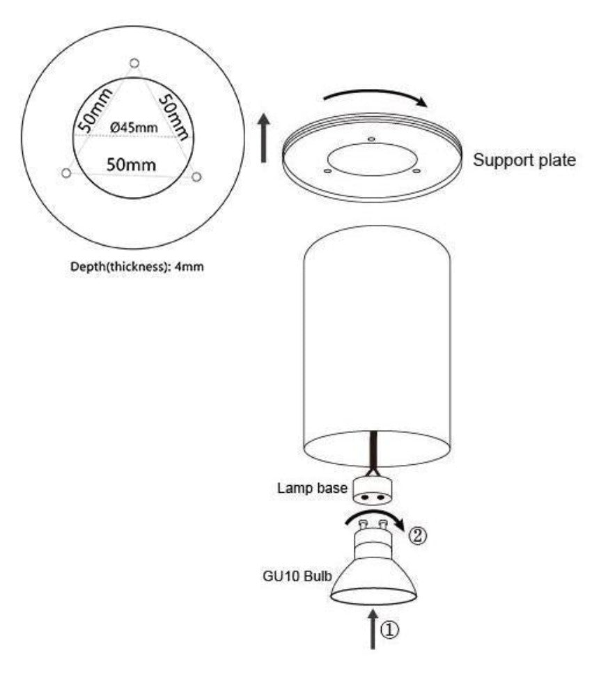 CLA SURFACE-19/21 - GU10 Round Surface Mount Downlight-DOWNLIGHTS-CLA Lighting