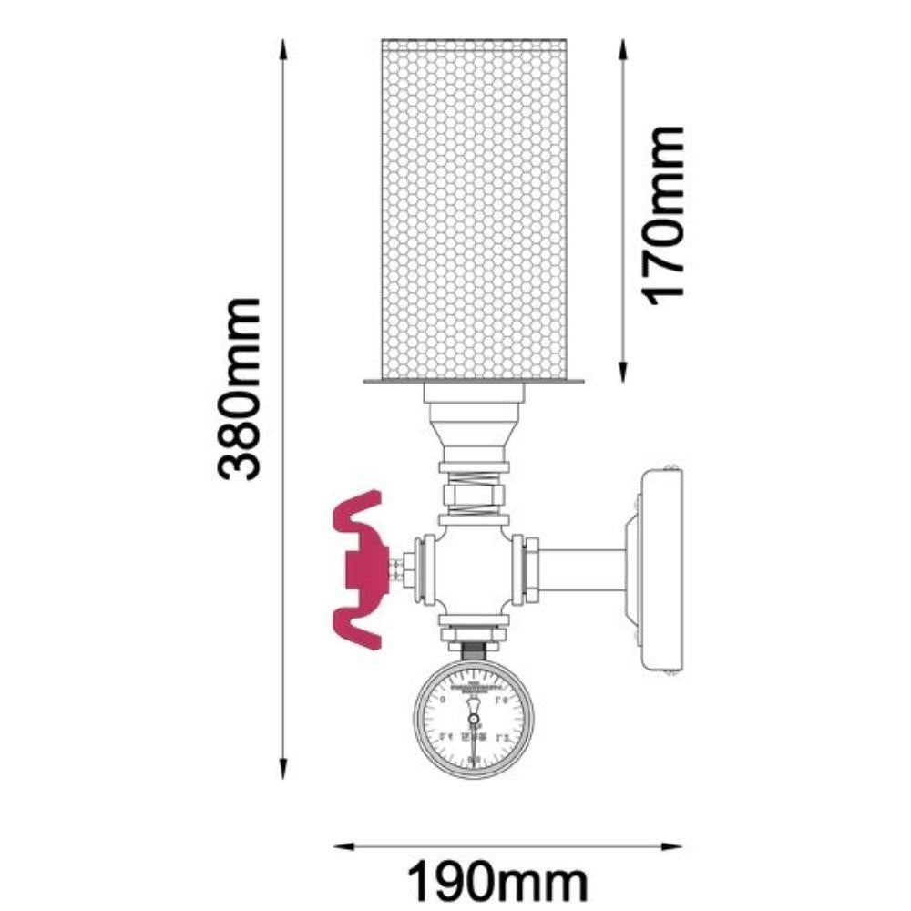 CLA VENETO - Interior Industrial Wall Light-WALL LAMPS-CLA Lighting