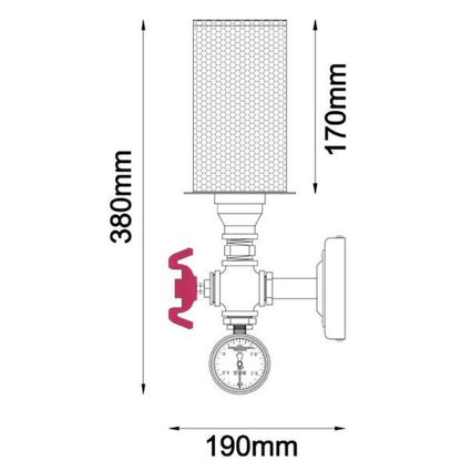 CLA VENETO - Interior Industrial Wall Light-WALL LAMPS-CLA Lighting