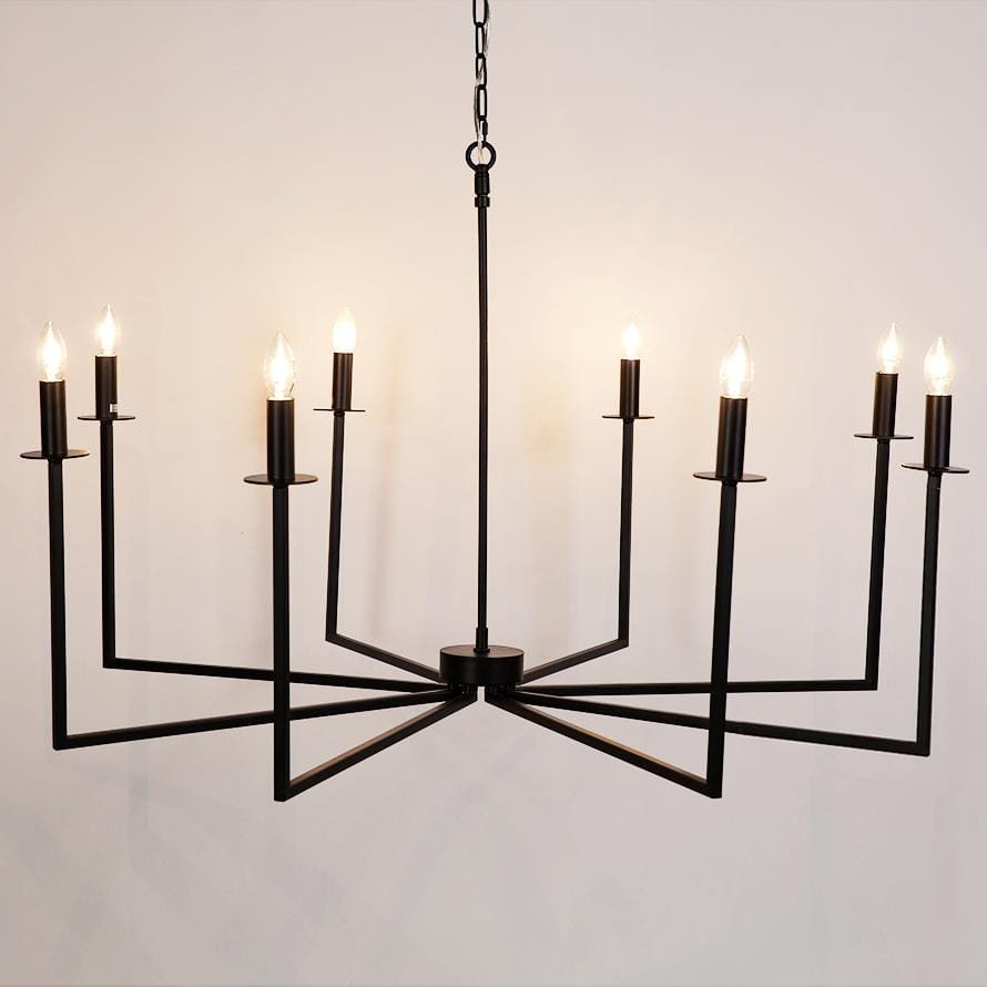 Cohen Chandelier - Black-Chandeliers-Cafe Lighting and Living