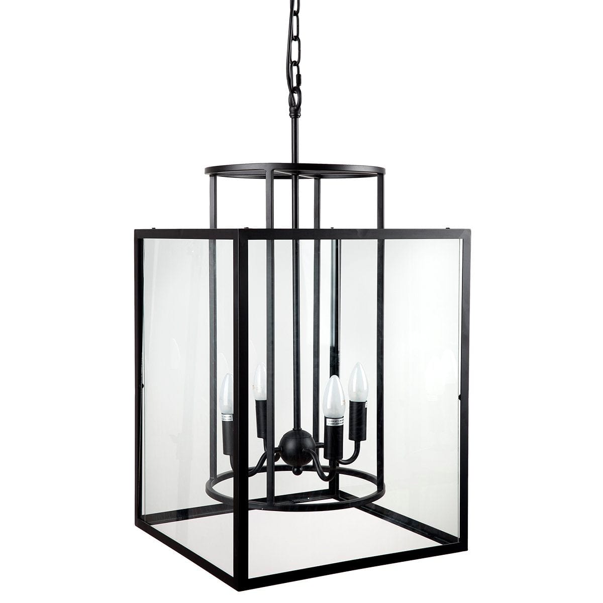 Concord Pendant - Large Black-Lighting Fixtures-Cafe Lighting and Living