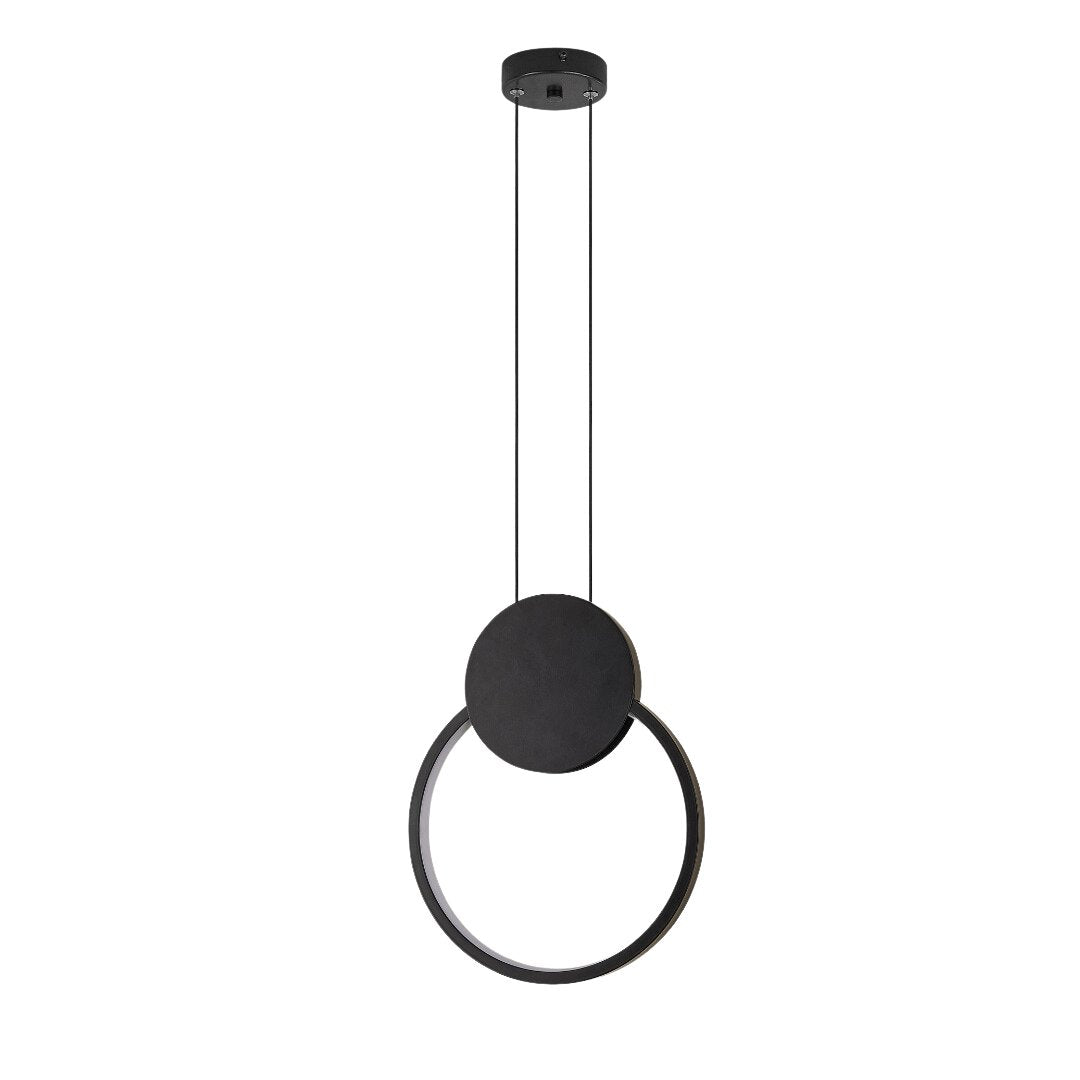 Dalgatti Matte Black 12W LED Pendant Light-Pendant Light-COPY