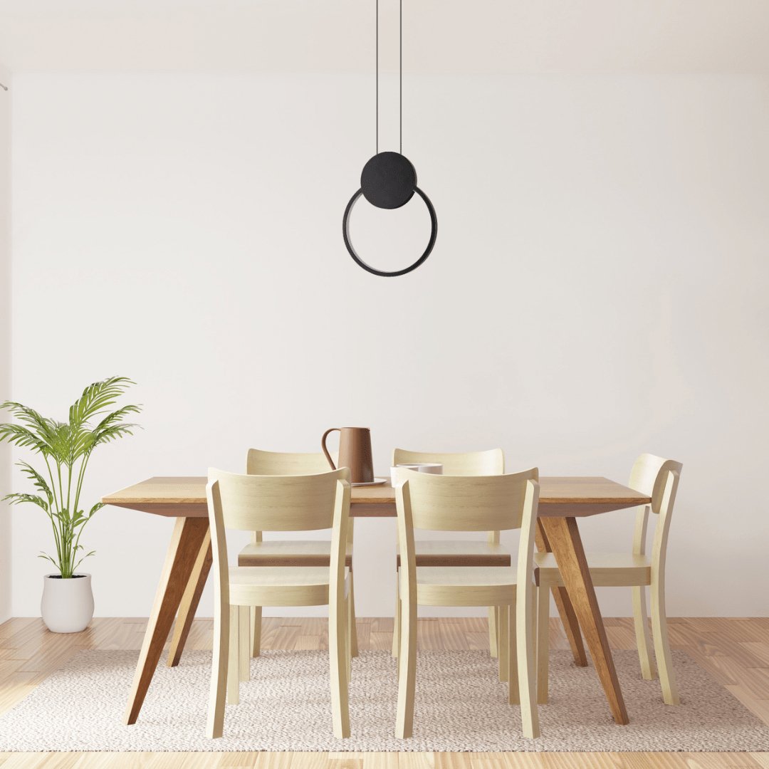 Dalgatti Matte Black 12W LED Pendant Light-Pendant Light-COPY